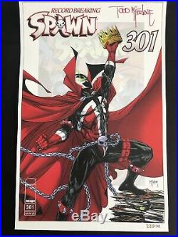 Spawn 300 & 301 NYCC limited Posters Each 1300 signed By Todd Mcfarlane 3 total
