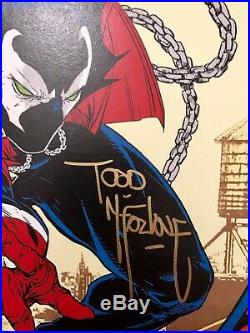 Spawn 300 NYCC limited Poster 1300 signed Todd Mcfarlane