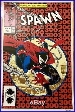 Spawn 300 NYCC limited Poster 1300 signed Todd Mcfarlane