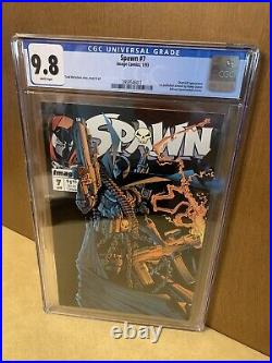 Spawn 7 CGC 9.8? 1993? 1st Published Art Randy Queen? Overt-Kill App? Poster