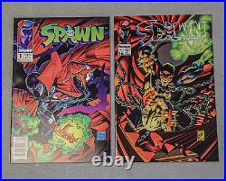 Spawn Comic #1 Newsstand UPC Variant Poster Image McFarlane 1992 and #16 lot