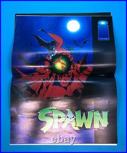 Spawn Image Comics Nice Condition! # 1 News Stand Edition w Poster