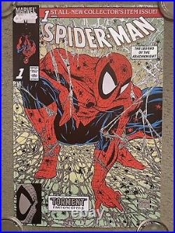 Spider-Man #1 Platinum Variant Art Print Poster Comic Mondo Todd McFarlane