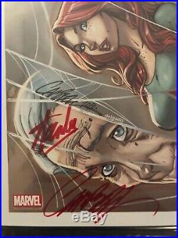 Spider-Man (50 Years) Print Signed by J. Scott Campbell and Stan Lee