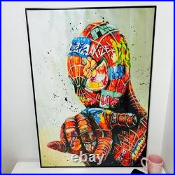 Spider-Man A1 Poster Marvel Comic Wall Art, Canvas Material, Used 11n