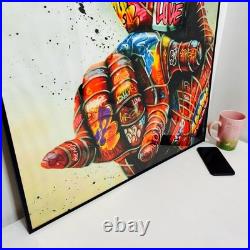 Spider-Man A1 Poster Marvel Comic Wall Art, Canvas Material, Used 11n