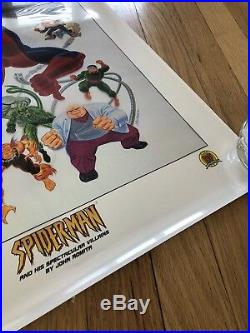 Spider-Man And His Spectacular Villains Lithograph Signed By STAN LEE