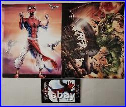 Spider-Man India Jeevan Signed limited collector edition Spider-Verse w 2 poster