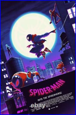 Spider-Man Into the Spider-Verse (Glow) Poster by Matt Ferguson & Florey 24x36 Spider-Man Into the Spider-Verse (Glow) Poster by Matt Ferguson & Florey 24x36