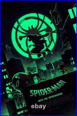 Spider-Man Into the Spider-Verse (Glow) Poster by Matt Ferguson & Florey 24x36 Spider-Man Into the Spider-Verse (Glow) Poster by Matt Ferguson & Florey 24x36
