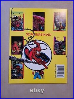 Spider-Man Marvel Poster Book, Signed Todd McFarlane Autograph, 1991, VF+, NICE
