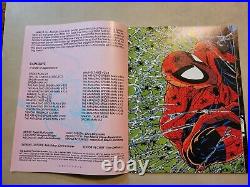 Spider-Man Marvel Poster Book, Signed Todd McFarlane Autograph, 1991, VF+, NICE
