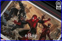 Spider-Man vs Venom & Carnage Sideshow Premium art print Framed