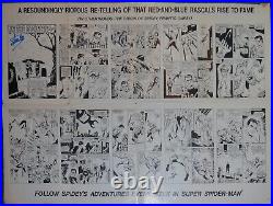 Spider-man Poster Magazine-signed Stan Lee-marvel Comics-1977rare! Coagood