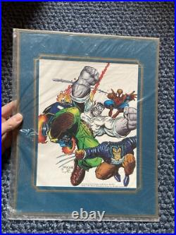 SpiderMan sealed Marvel Poster Print 1991 Comic Images 12.5x15.5 Arthur Adams