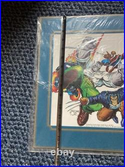 SpiderMan sealed Marvel Poster Print 1991 Comic Images 12.5x15.5 Arthur Adams