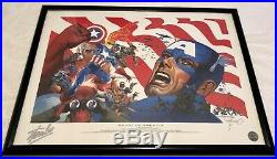 Spirit Of America 9/11 Marvel Art Print Poster Signed Jim Steranko & Stan Lee