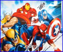 Stan Lee Autographed Singed MARVEL Poster (Stan Lee Authenticated) 1