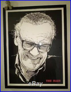 Stan Lee Limited Edition Print Poster Joshua Budich # out of 50 Comic Book Rare