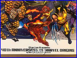 Stan Lee Marvel Origins 40th Anniversary Lithograph By Grindberg & Smith 2001