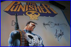 Stan Lee/Mike Zeck Signed THE PUNISHER Vintage 1986 Poster 22X34 Lee & Zeck COA
