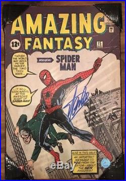 Stan Lee SIGNED The Amazing Spider-Man #1 Wood Art Authentic Excelsior Hologram