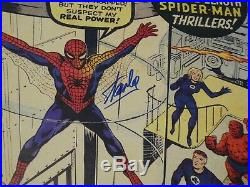 Stan Lee Signed Marvel 20x28 Poster PSA/DNA COA Amazing Spider-Man #1 Comic Book