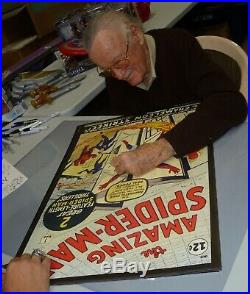 Stan Lee Signed Marvel 20x28 Poster PSA/DNA COA Amazing Spider-Man #1 Comic Book