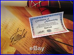 Stan Lee Signed Spiderman Original Movie DS Poster with COA Recalled Version