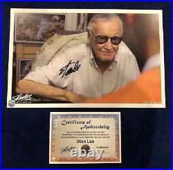 Stan Lee Smiling Photo Litho Signed by Stan Lee with COA! Very Limited MARVEL