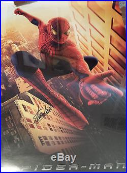 Stan Lee signed Spider man poster Alex Ross Frank Miller Daredevil Comic Con