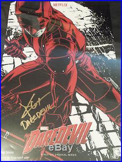 Stan Lee signed Spider man poster Alex Ross Frank Miller Daredevil Comic Con