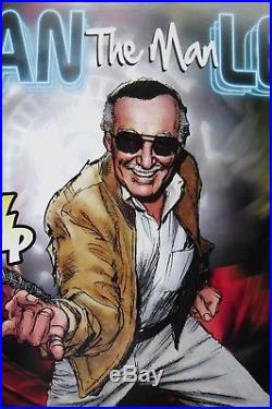 Stan The Man Lee print signed by STAN LEE and artist NEAL ADAMS