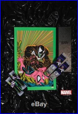 Stance NYCC 2018 Marvel VENOM #/100 Blacklight Poster & Socks Set GREEN Limited