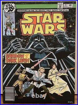 Star Wars Comic Book Illustration Poster Canvas Wall Prints, Set Of 3