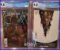Star Wars Rogue One Adaptation #1 CGC 9.8 Movie Poster and Quinones Variant