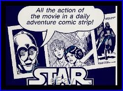 Star Wars SUNDAY TIMES COMIC STRIP MOVIE POSTER 1979 ADVERTISING DISPLAY CARD