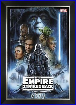 Star Wars The Empire Strikes Back Comic Book Cover Art Framed Art Print