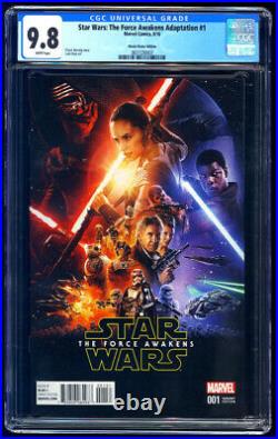 Star Wars The Force Awakens #1 Movie Poster Variant Cover CGC 9.8 NM/MT
