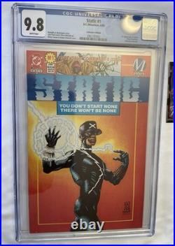 Static #1 CGC 9.8 1993 -Plus Trading Card, 2 Posters And Cardstock Introduction