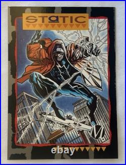 Static #1 CGC 9.8 1993 -Plus Trading Card, 2 Posters And Cardstock Introduction