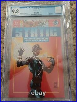 Static 1 cgc 9.8, static Rookie card, poster, new Static Shock movie