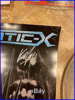 Static-x Signed Autographed Drumhead Poster Stickers Comic Book Lot