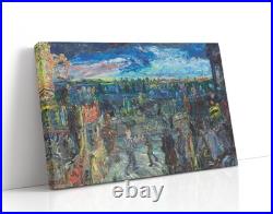 Stretched wrapped canvas art print giclée or poster. The old days