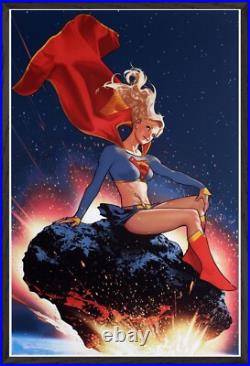 Supergirl DC Comics Superhero 24x36 Framed Poster Kara Zor-el Wall Art