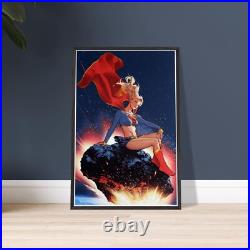 Supergirl DC Comics Superhero 24x36 Framed Poster Kara Zor-el Wall Art