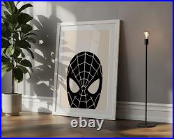 Superhero Prints Set of 6, Boys Room Decor, Superhero Prints