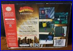 Superman 64 N64 Complete CIB Nintendo 64 Manual Box Comic Book Poster & Guide