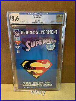 Superman 78 CGC 9.6? Die-Cut Cover? Man Of Tommorrow Poster? 1993? Collectors