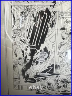 Superman Annual #8 Pg 33 Original Production Comic Book Art Rare Tom Grindherg